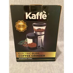 Kaffe Electric Burr Coffee Beans Grinder Stainless Steel Multiple Size S…